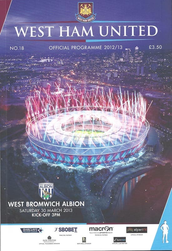 West Ham United FC v West Bromwich Albion FC 